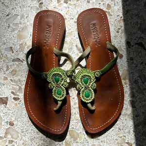 High quality leather sandal - very worn but lots of life left - size 8